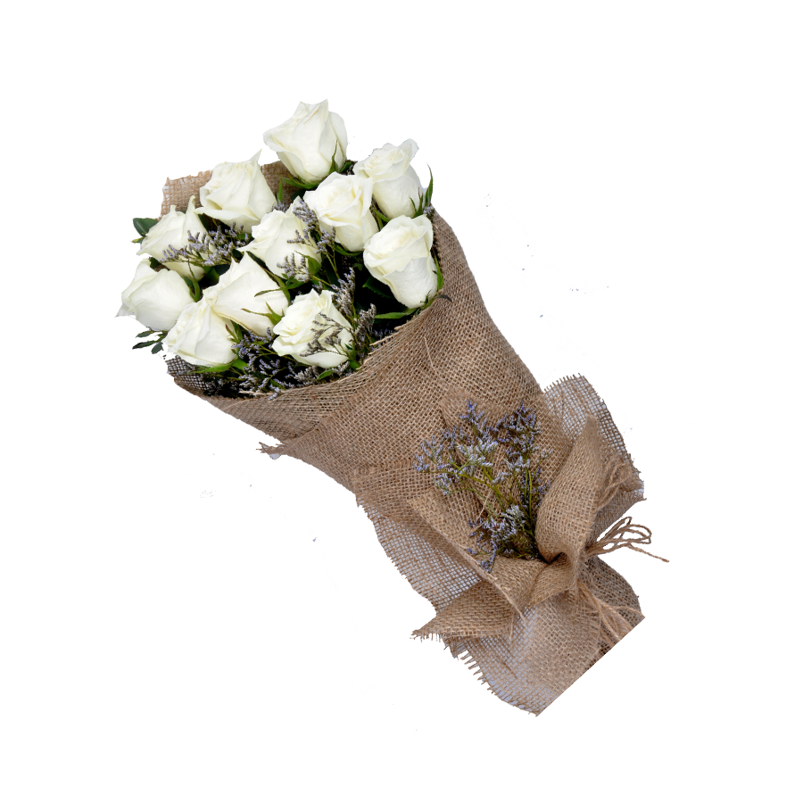 Bouquet de fleurs HIBA - Roses Blanc - Livraison de fleurs en Tunisie. Bouquet de fleurs HIBA - Roses Blanc - Livraison de fleurs en Tunisie.
